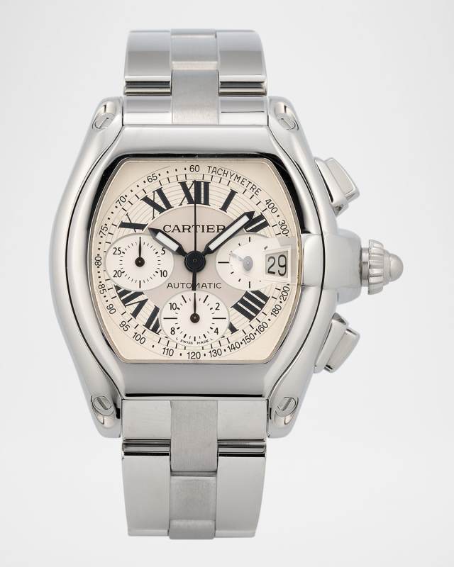 Cartier Stainless Steel Roadster XL Chronograph 48mm Vintage 2000s Watch